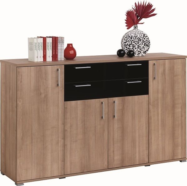 Sideboard Kommode Aktenschrank Schrank Mod K408 Noce Morgana Schwarz On Popscreen