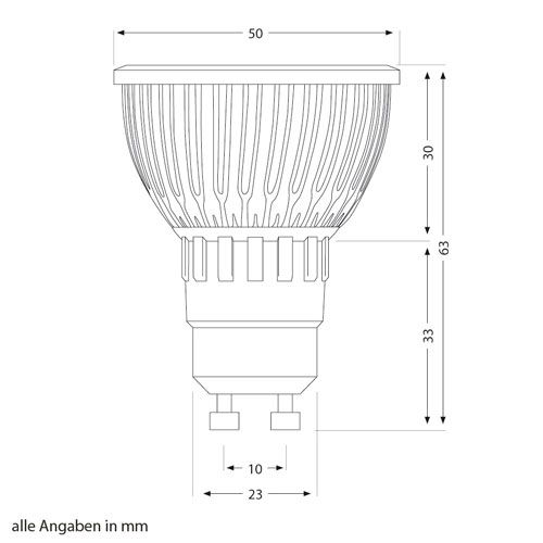 LED Strahler warm weiss 4 Power LEDs MR16 Spot Leuchtmittel SS 412 WW