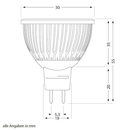 4x1W High Power LEDs weiß Spot Lampe GU5,3 12V AC/DC SS 411 W