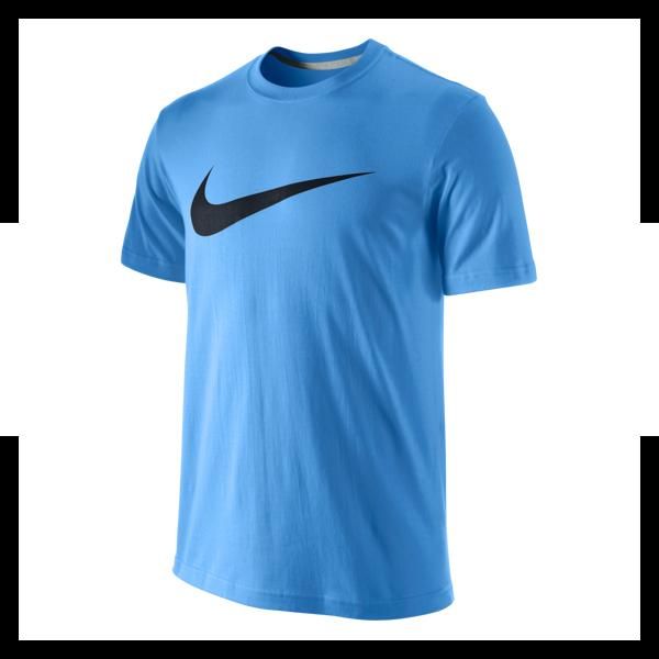 NIKE GOOD CHEST SWOOSH TEE T SHIRT HELLBLAU F412