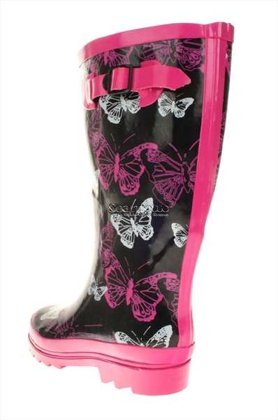 Damenstiefel Regenstiefel Gummistiefel pink Größe 36 41