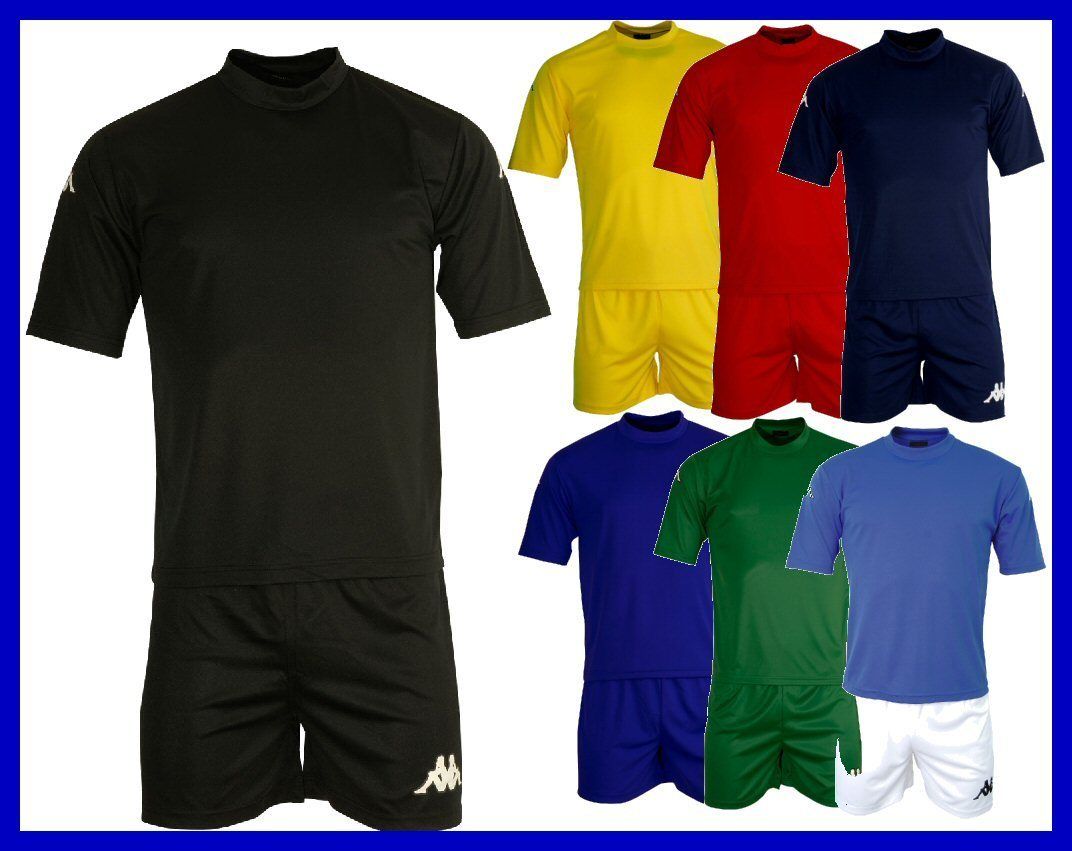 NEU KAPPA TRIKOT + SHORT 116 128 140 152 FLOCK GRATIS NAME+NR 3009YC0