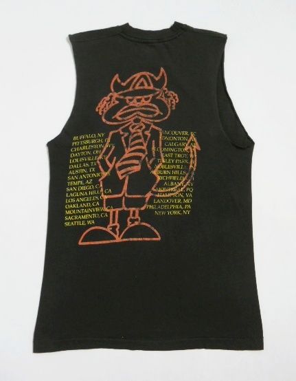 Vintage 90s ACDC The Razors Edge Tour CUT OFF Hard Rock MUSIC Tank Top