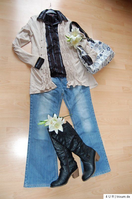 TOP Markenpaket Gr 42 L XL Bluse Wollmantel Strick Jeanskleid Cecil