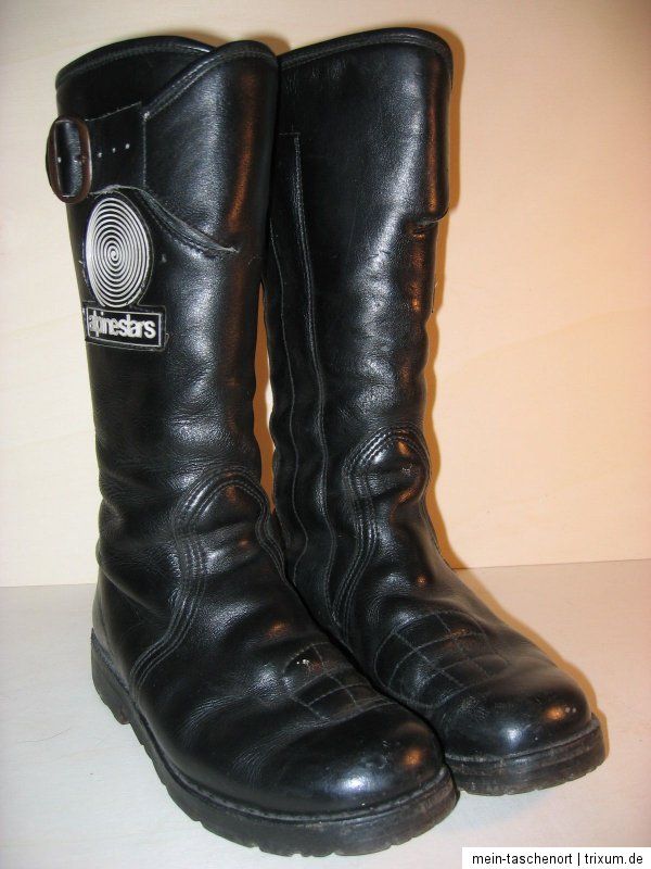 Stiefel Motorradstiefel Biker Boots Alpinestars Piel Leder Schwarz