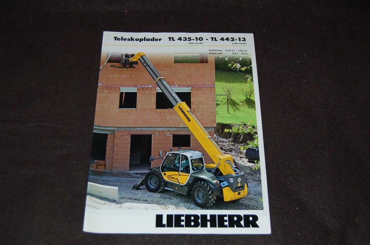 Prospekt Liebherr Teleskoplader TL 435 10 & TL 442 13