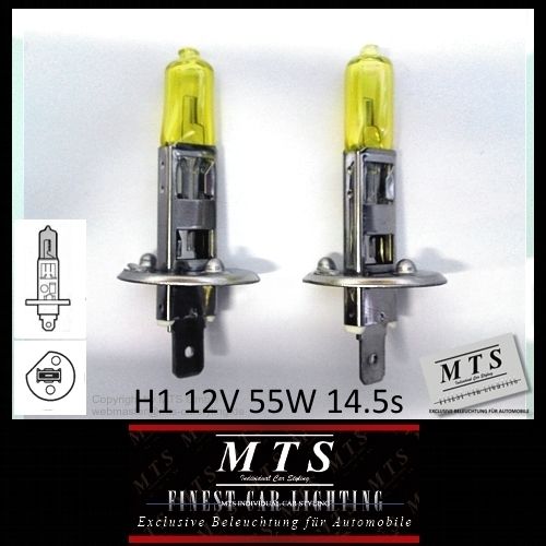 FRENCH YELLOW BULBS H1/448 55 WATT FOGLIGHT/HEADLIGHT