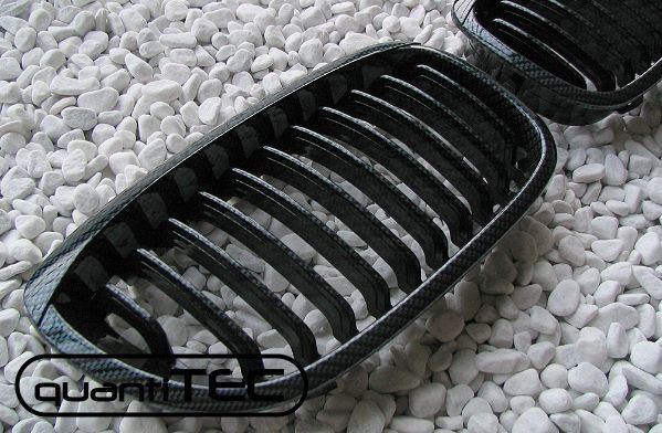 CARBON NIEREN FRONT GRILL KÜHLERGRILL BMW E46 3er CABRIO COUPE 03 07