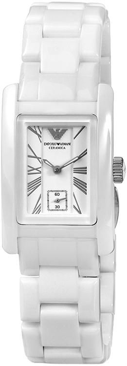 ARMANI DAMEN UHR WEISS CERAMICA KERAMIK ARMBANDUHR AR1409 UVP 449 EUR