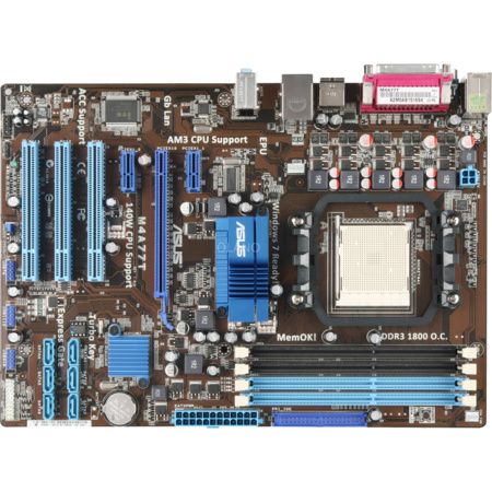 ASUS M4A77T ATX Mainboard AMD AM3 SATA LAN