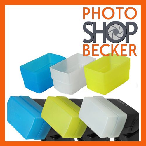 PhotaREX Diffusor Diffuser gelb+blau+weiß Yongnuo YN468