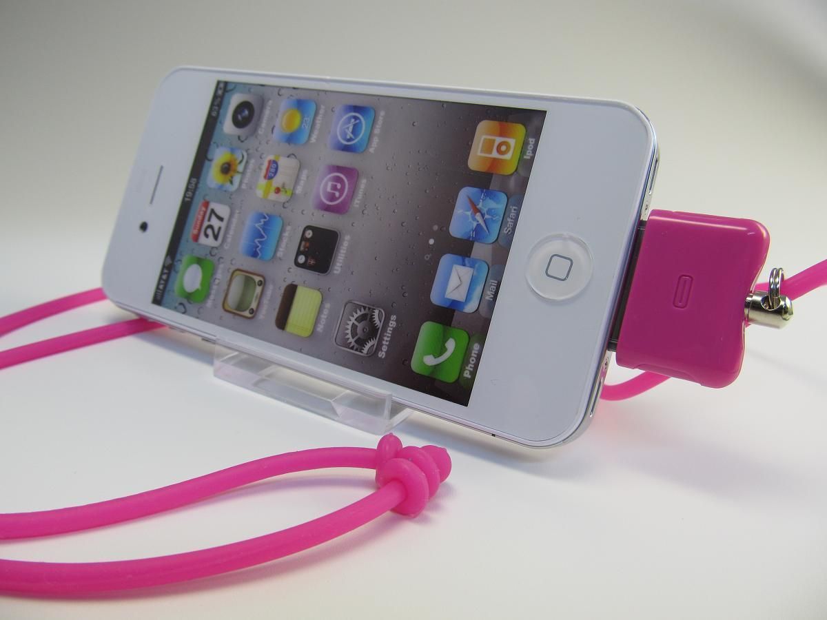 iPhone iPod Touch 3 4 4G 4S Dockstrap Halsband mit Dockconnector Kette