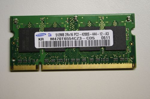 SAMSUNG MEMORY M470T6554CZ3 CD5 512MB PC2 5300