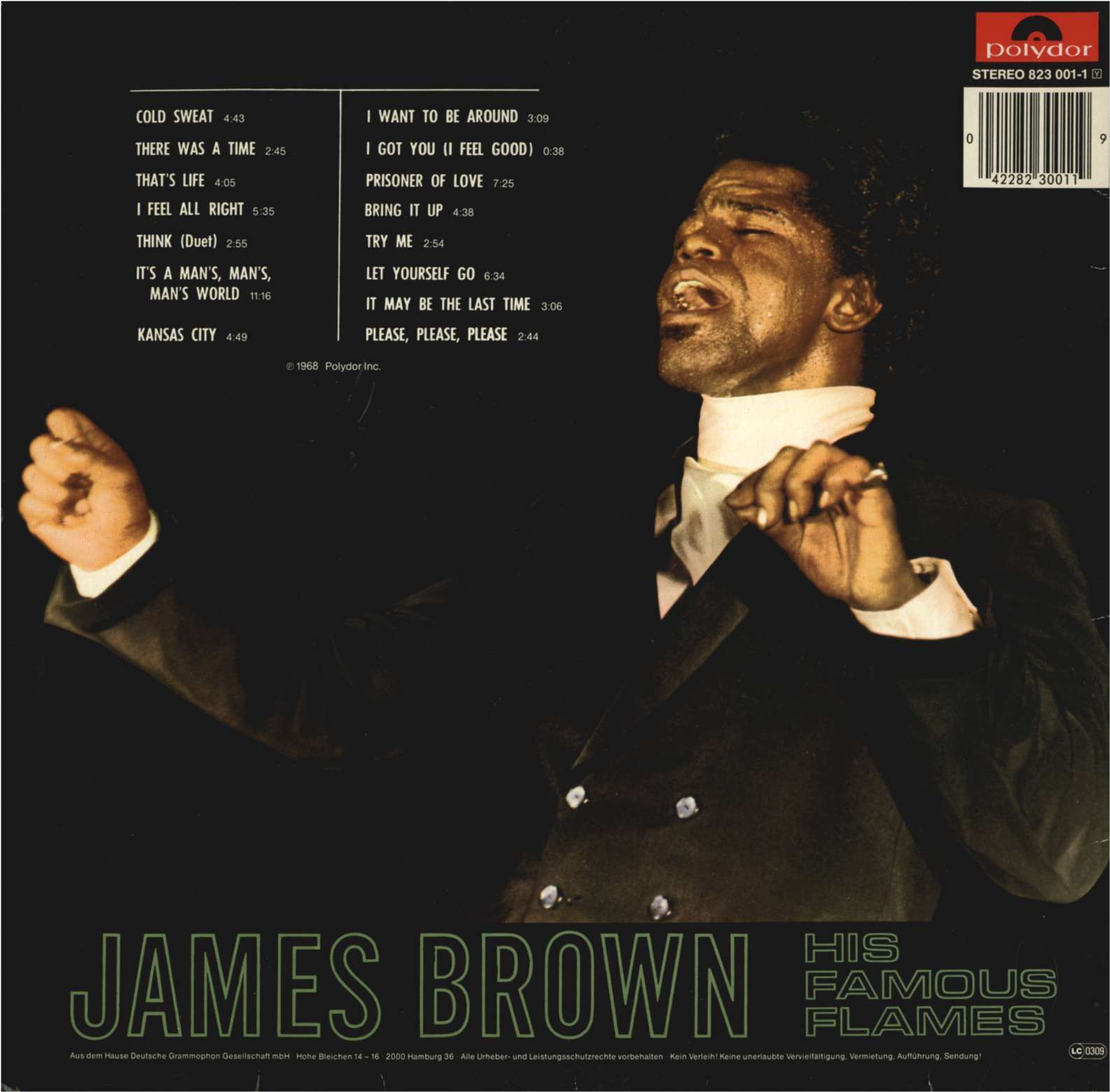 2xLP / JAMES BROWN / LIVE AT THE APOLLO / POLYDOR 823001 1 /