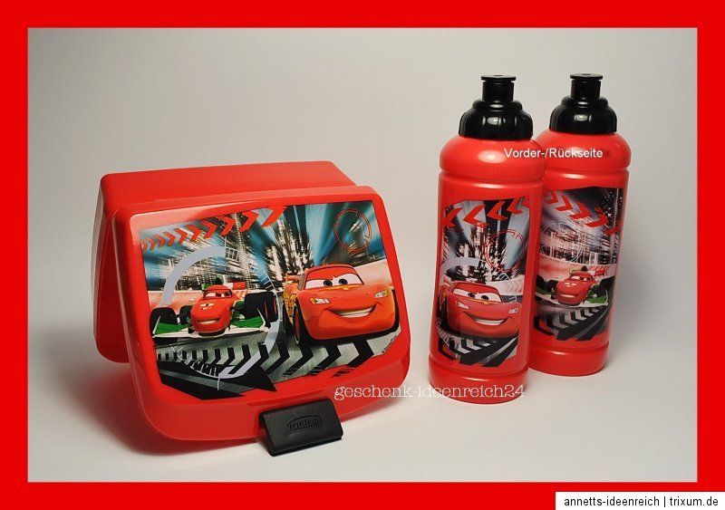 DISNEY PIXAR CARS Trinkflasche Brotdose Vorratsdose Lunchbox Schule