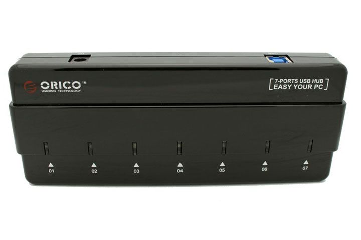 ORICO H7928 U3 7x USB 3.0 HUB Aktiv 7 fach Verteiler Netzteil Netzwerk