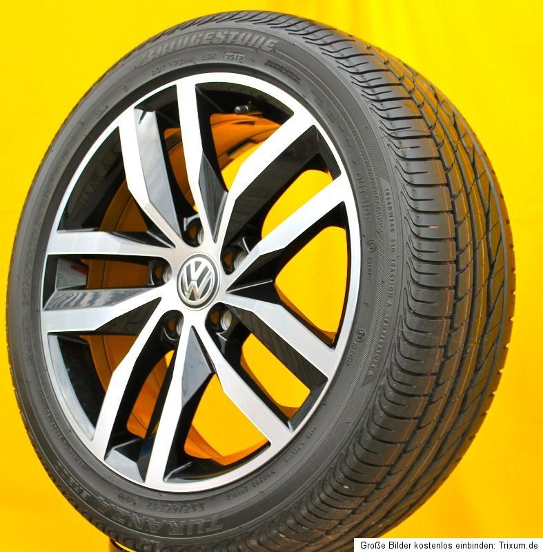 Original VW Golf VII 7 17 Zoll Alufelgen Madrid Bridgestone