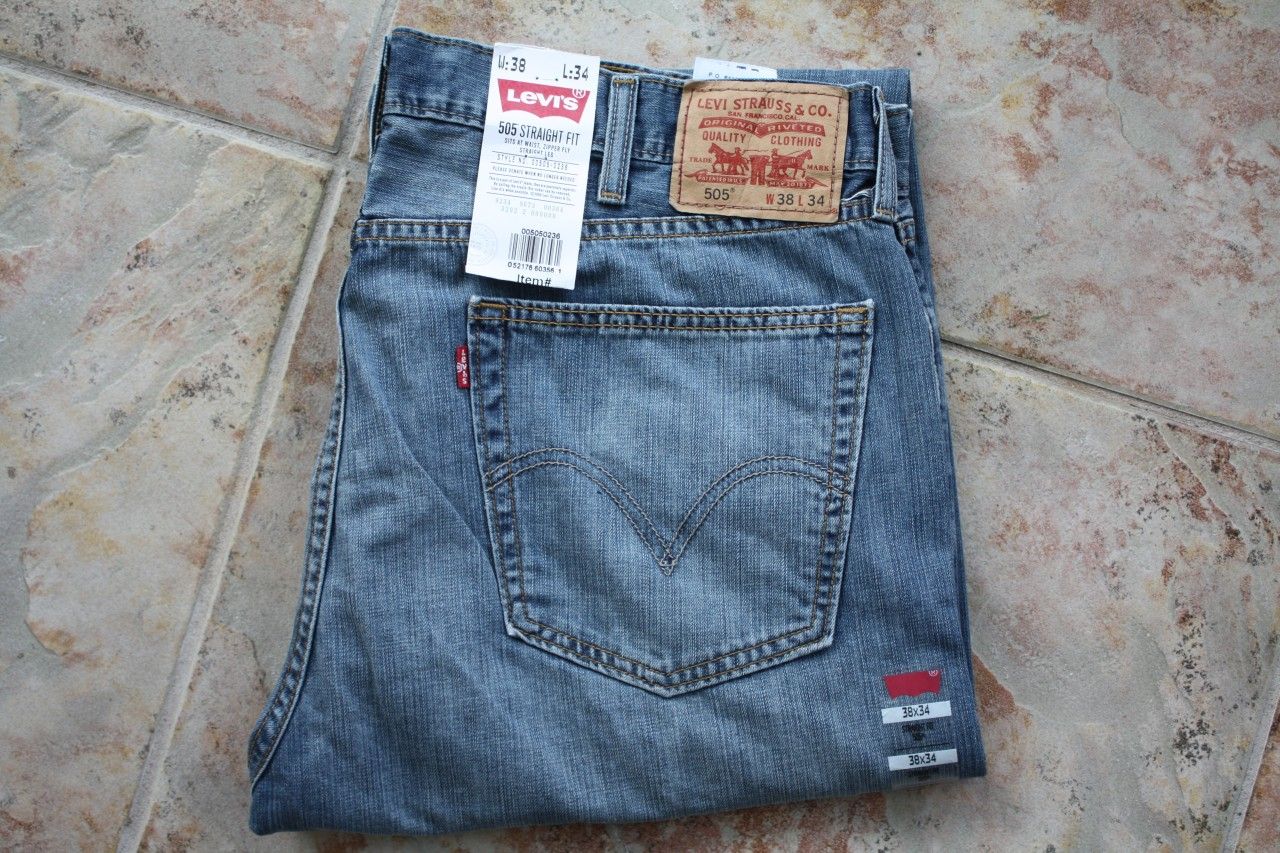 LEVIS 505 HERREN JEANS HELLBLAU GROESSE W36/L30 NEU