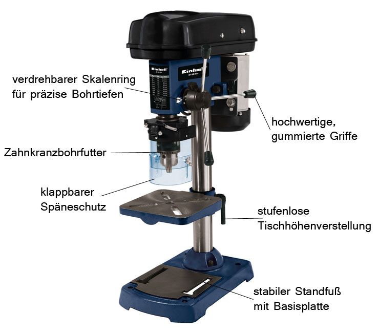 PROFI 500 WATT SÄULENBOHRMASCHINE TISCHBOHRMASCHINE STÄNDER