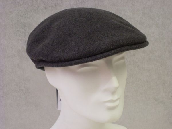 Kangol 504 grau Flatcap Wool Känguruh Kappe Mütze