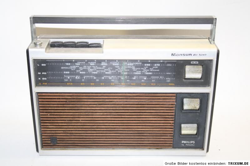 PHILIPS Monsun de luxe Kofferradio aus Anfang der 70´er