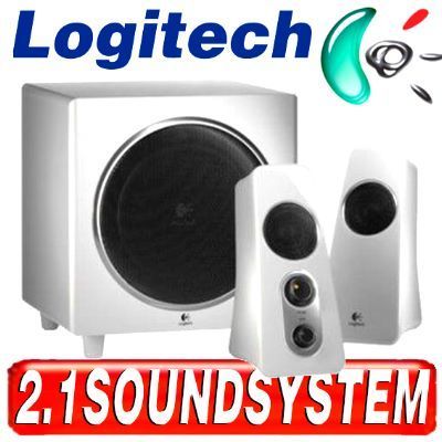 Logitech Z523 WEISS 2.1 Multimedia   Lautsprechersystem   40W RMS