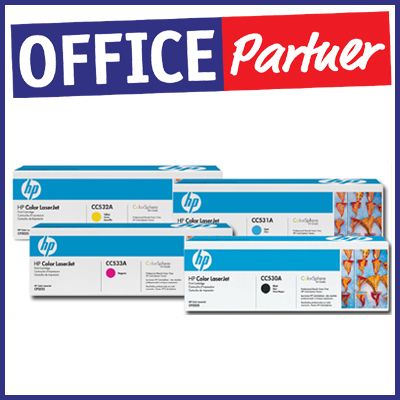 HP Toner 4er Set CC530A CC531A CC533A CC532A für HP Color Laserjet