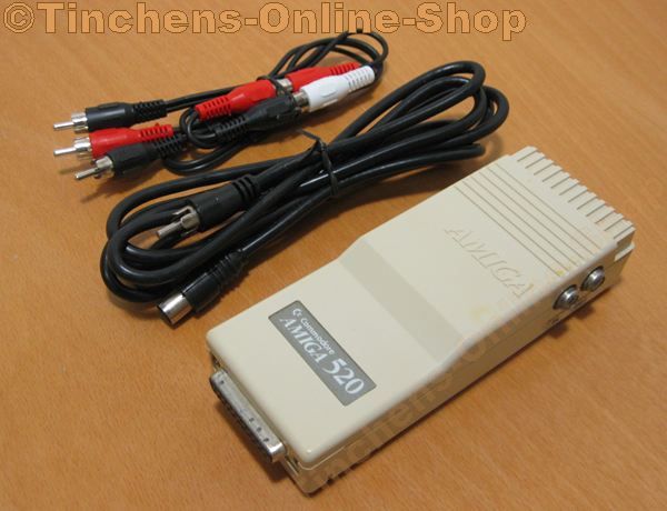 Commodore AMIGA 520 TV Modulator für Amiga 500   komplett mit Kabeln