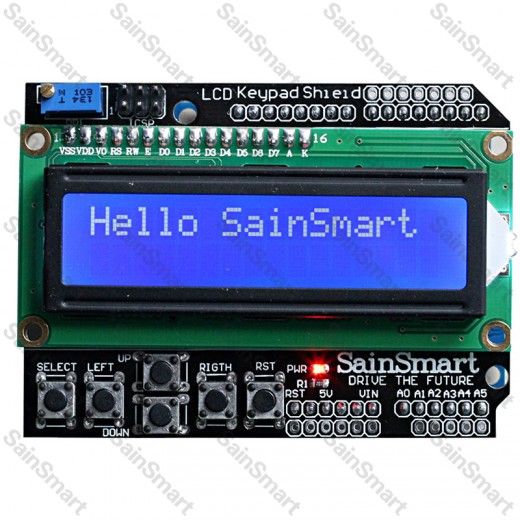 SainSmart 1602LCD Keypad+ Prototype Shield 4 UNO MEGA2560 ATMEL