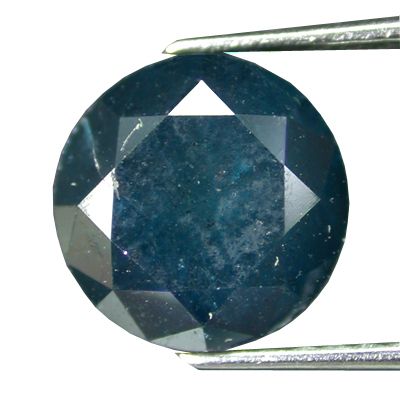 142~~0,91 CARAT DIAMANT BRILLANT RUND DUNKEL BLAU DIAMANTEN HERKUNFT