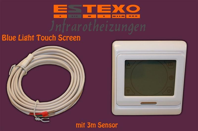 DIGITALER UNTERPUTZ THERMOSTAT TOUCHSCREEN 16A