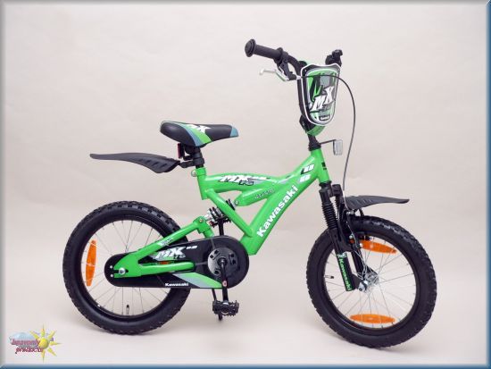 KAWASAKI MX16F Kinderfahrrad 16Zoll gefedert versandfr.