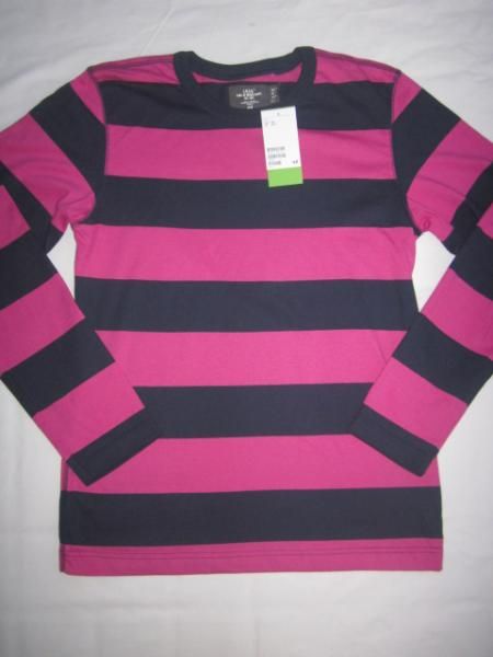 NEU*H&M JUNGEN LANGARM PULLOVER GESTREIFT Gr.170 PINK BLAU,GELB