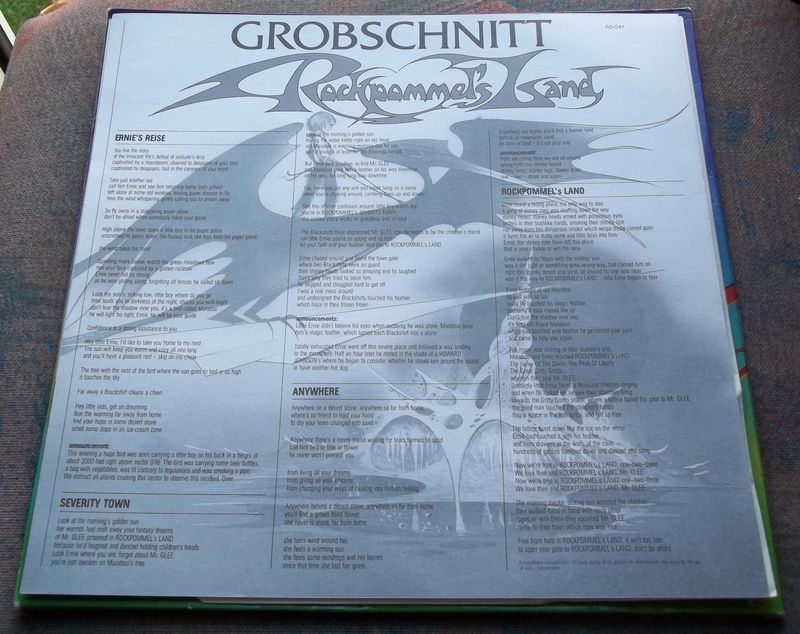 LP GROBSCHNITT Rockpommels Land KRAUTROCK, 1st DE, EX