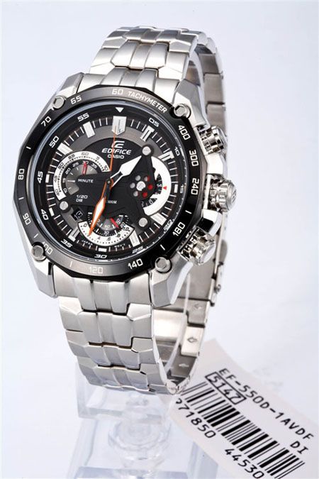 New CASIO EF 550D 1AV EF 550 D EF550D Edifice Chronograph Tachymeter