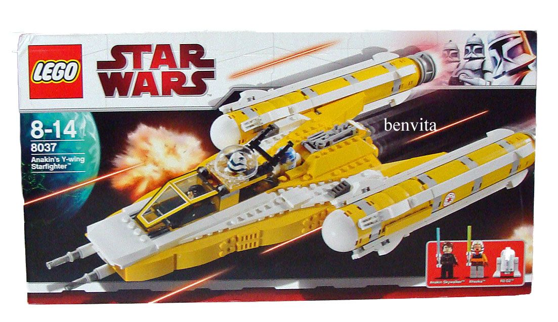 Wars 8037   Anakin`s Y Wing Starfighter 8 14 Jahren 570 Teile   Neu