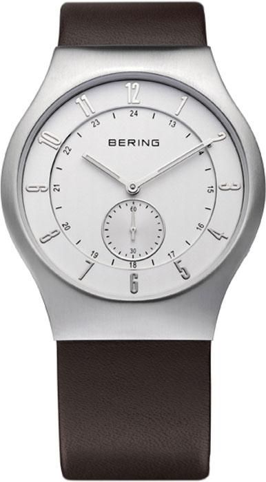 Bering Herren Funkuhr 51940 570 neu braunes Lederarmband Herrenuhr