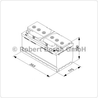 AUTOBATTERIE T3 013 12V 88AH 680A 588 038 068 BATTERIESTARTKLAR 58838