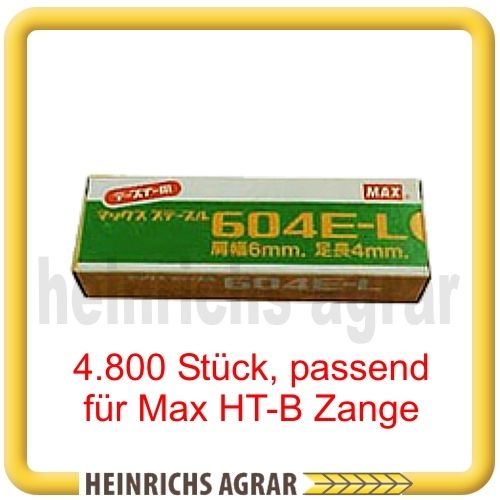 Max Tapener Klammern Typ604 HT B Bindezange Wein Obst