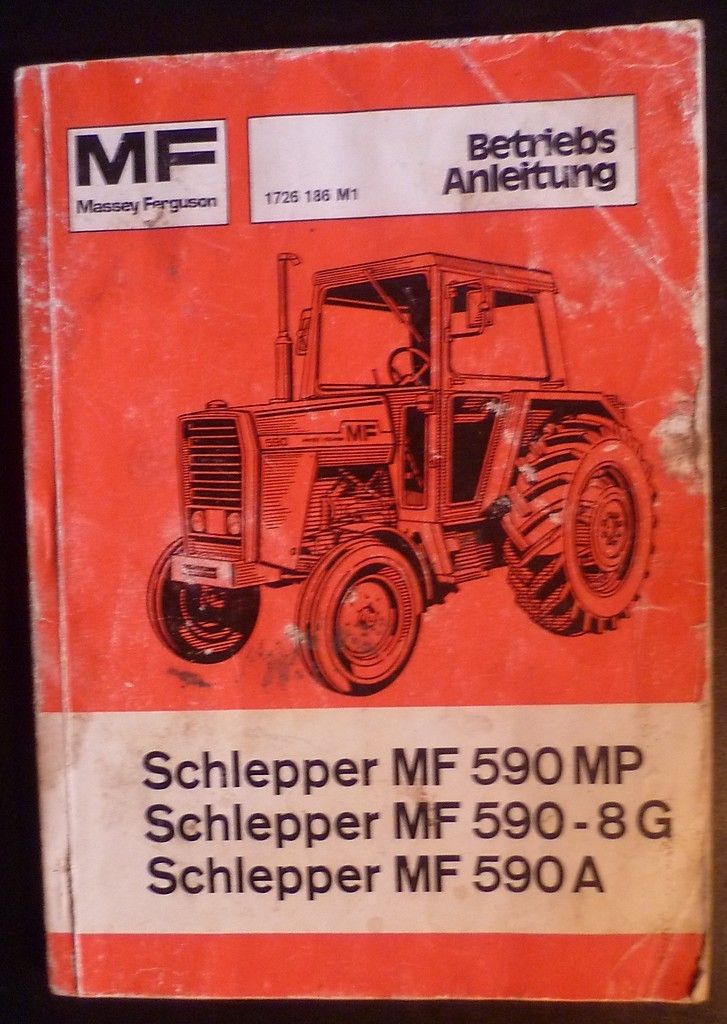 Massey Ferguson Schlepper MF 590Bedienungsanleitung