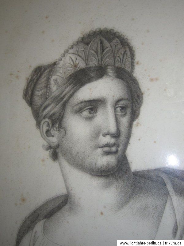 antikes Frauenportrait , orginal Empire, antic women painting, Bi52