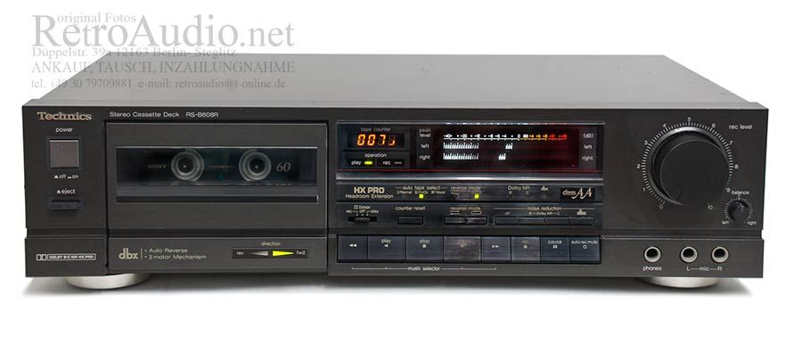 Technics RS B608R Tapedeck