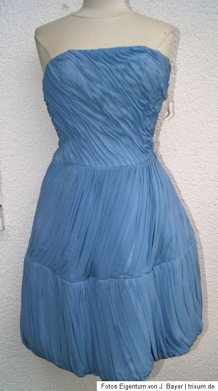 1950s Cocktailkleid Corsagenkleid mit Stola Crepe Top Zustand Gr 34 36