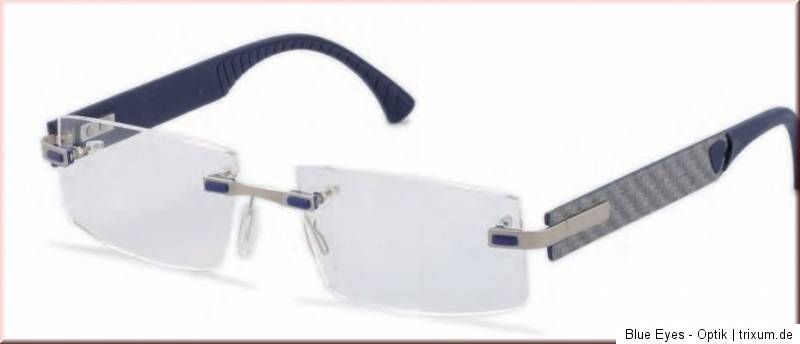 Strellson Brille Emerson 54/17 Col. silber blau Sportswear Switch it