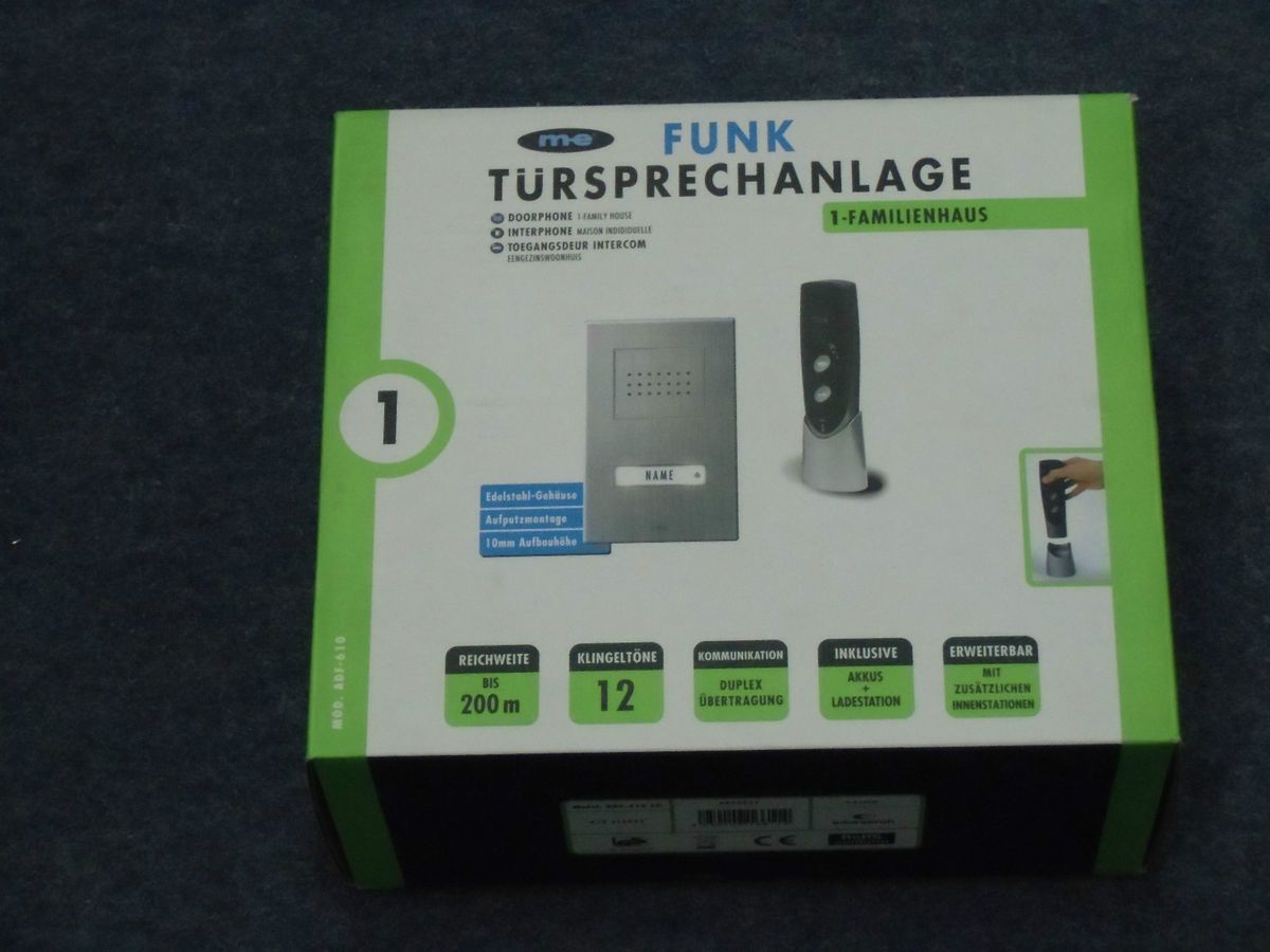 Funk Türsprechanlage 1 Familienhaus ADF 610 EG