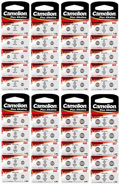 10x Uhrenbatterien   Knopfzellen   Camelion   Alkaline