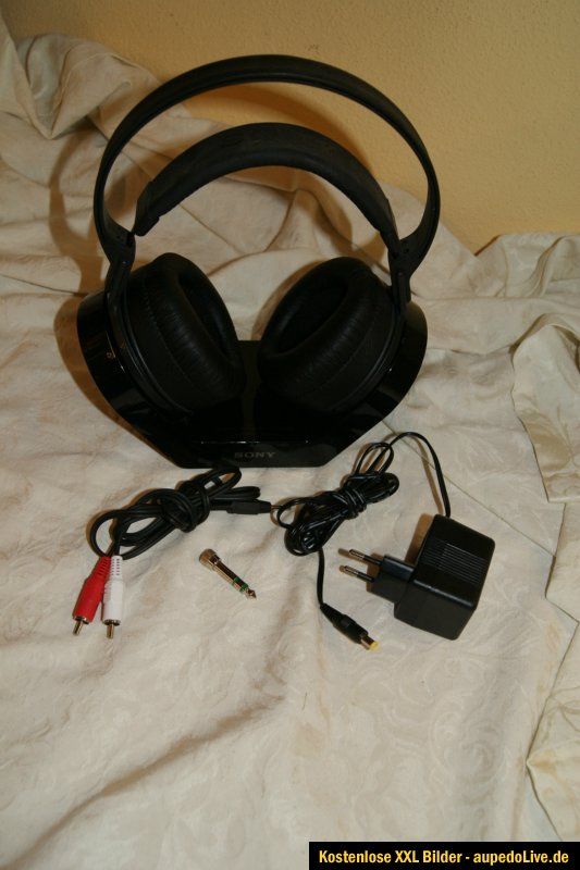 SONY WIRELESS MDR RF860RK Kabelloser Funkkopfhörer   Schwarz