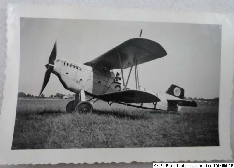 Foto LW Luftwaffe Doppeldecker Werknummer 636