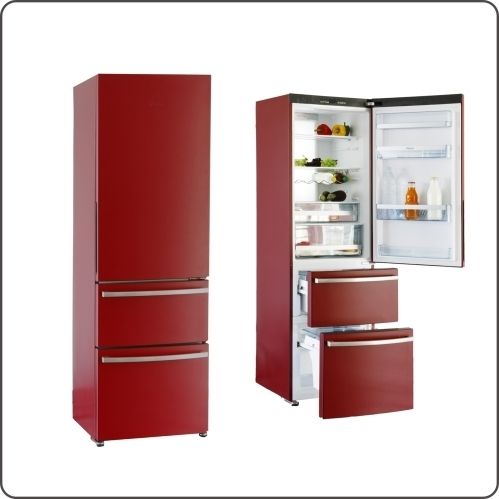 Gefrierkombination A+ Kühlschrank NoFrost AFL 631 CR rot NEU