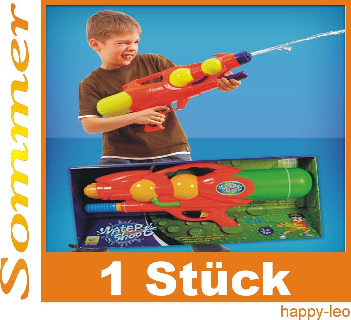 Spritzpistole / Wasserpistole / Super Soaker / 55 cm / 10m Reichweite